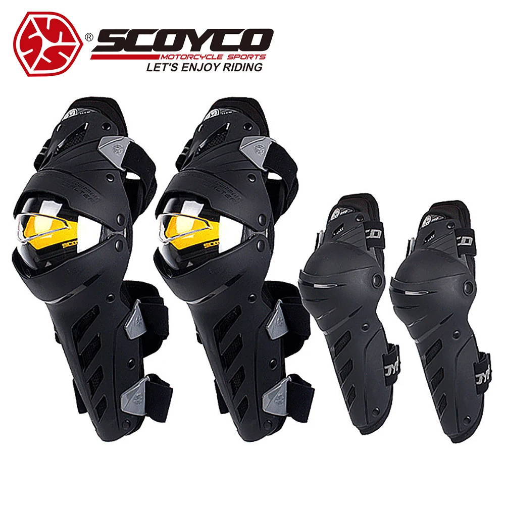 

Scoyco Motorcycle Knee Pads Off-Road Motorcycle Knee Pads Elbow Anti-Fall Reflective Motorcycle Rider Protective Gear