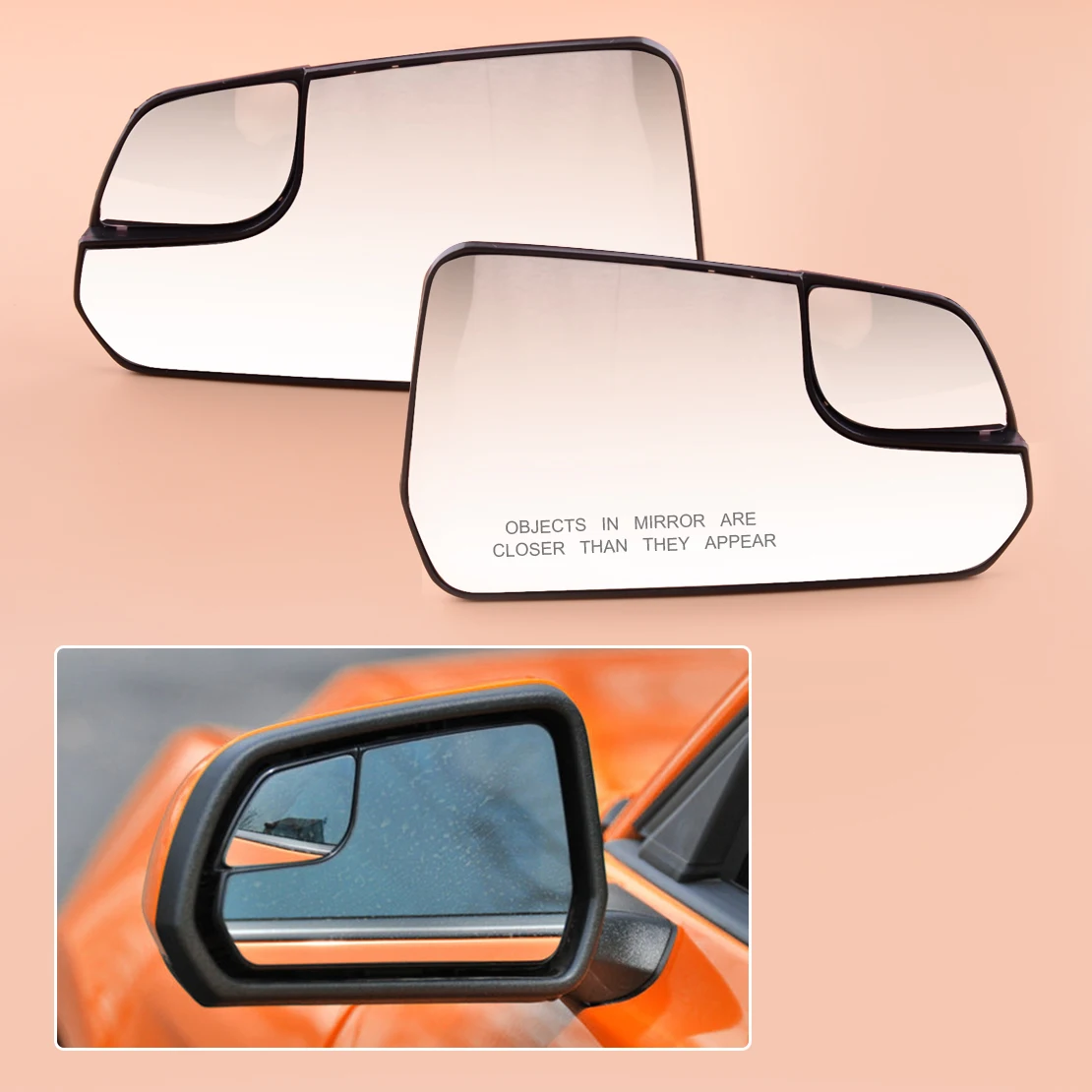 1 Pair FR3Z17K707B Car Front Left & Right Side Door Wing Rear View