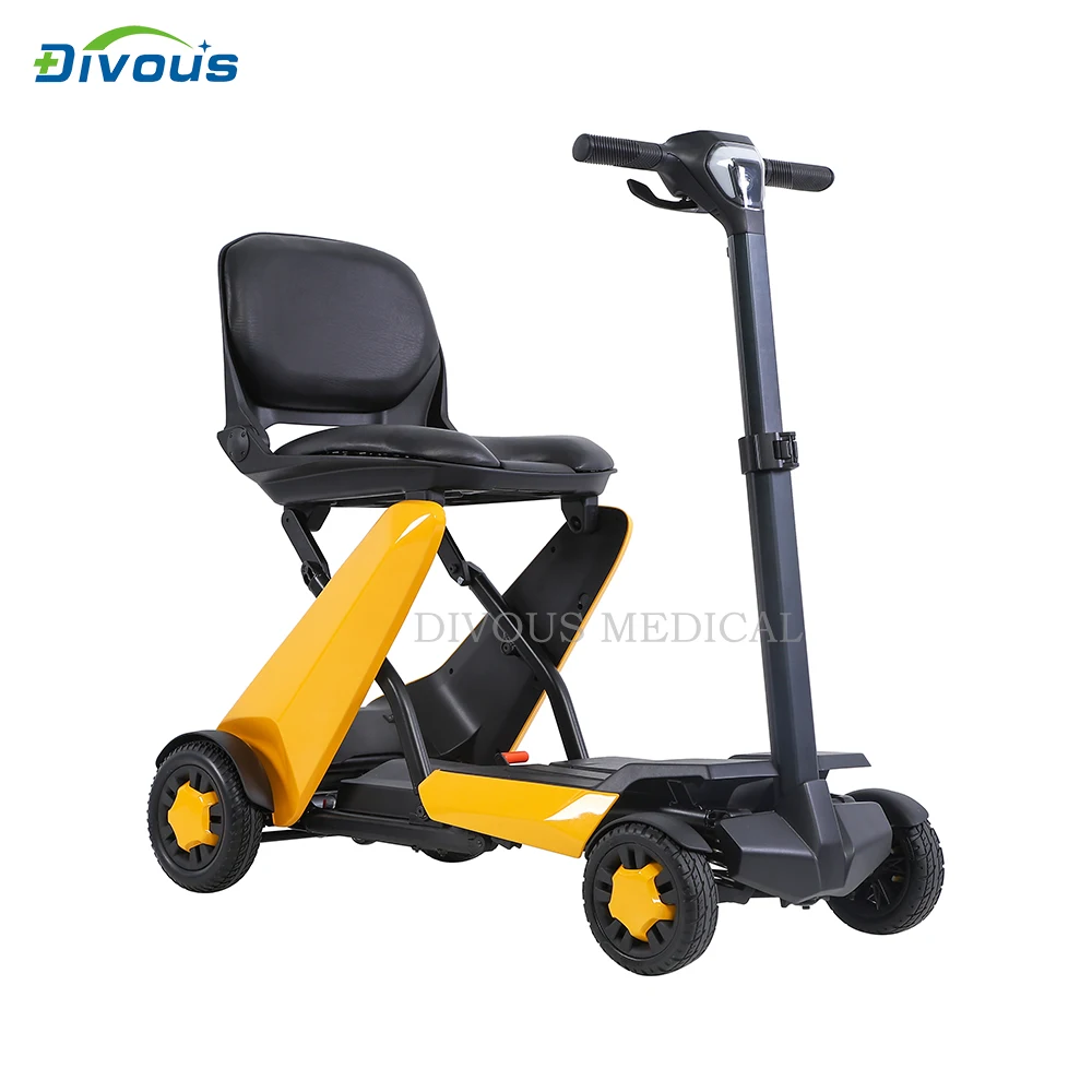 New Product Lightweight Remote Control Folding Aluminum Alloy Four-Wheel Electric Mobility Scooter For Elderly With Disabilitie 2