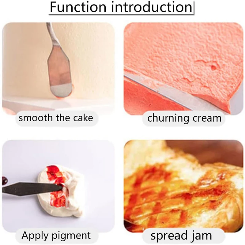 5ks dort krém stěrky sada nerez ocel malířství knive souprava dort dekorace nářadí barevná paleta nůž dort zakázané uvolnění škrabka bankovnictví nářadí