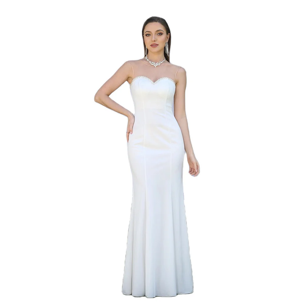 Sexy Illusion Pearls Beads Sweetheart Neckline Maxi Evening Prom Dress Mermaid Summer Long Dresses for Women 9 S92f1890a78b74e84b6e9cd9fa1583c6bL