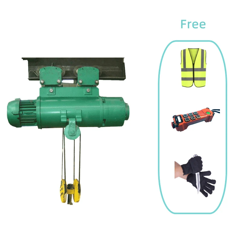 3 Phase Motor Wire Rope 16 Ton 20 Ton Electric Hoist For Single Girder Beam Crane
