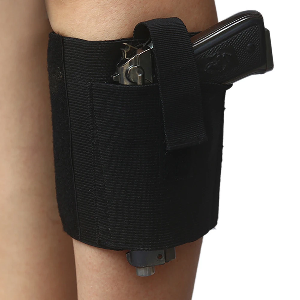 Universal Ankle Holster with Retention Hook&Loop Strap Concealed Pistol
