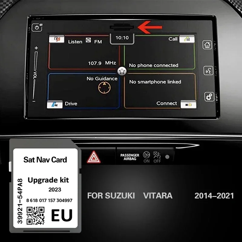 カーナビ Suzuki Navigation CN-RZ765W 2023map for Suzuki VITARA 2014 2021 Map SD Card Slda 2023 New Version