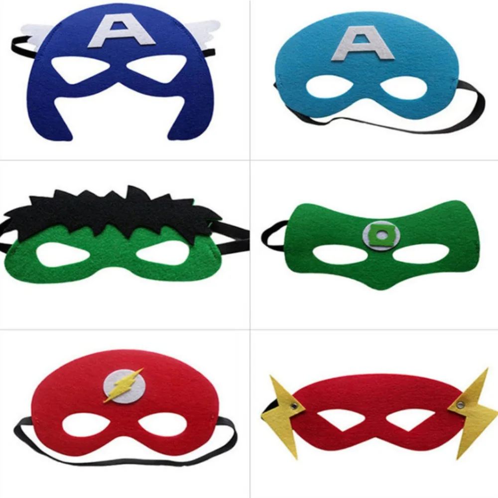 Maschera Spiderman Per Bambini Hulk Captain America Mask Cosplay Supereroe Maschera Regali Di Compleanno Di Natale Bambini Iron Man Feltro Mask
