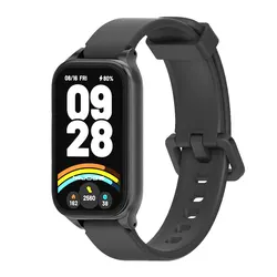 Silicone Wristband Strap for Xiaomi Smart Band - Active Series (Black)