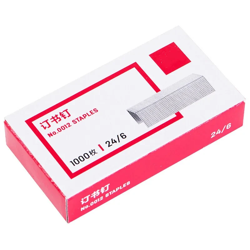 1pcs 0012 Staples12# 1box 24/6 General-purpose Staples No. 12 Staples Learning Office Supplies Books Nails stapler pin