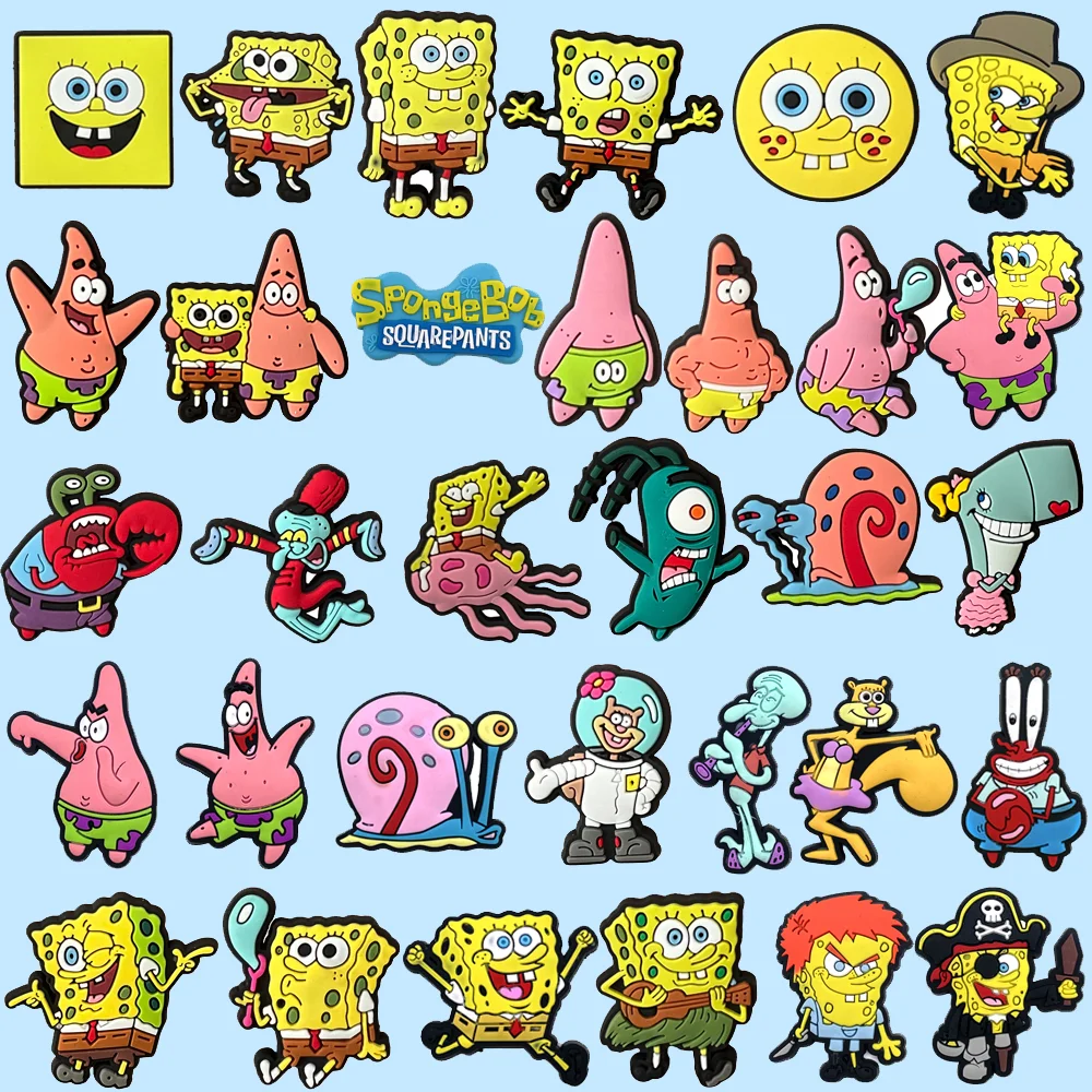 Cute sponge Shoe Charms Accessories Shoe Decoration Pin 1/32pcs For Women Grils Gift shoe charms shoe decorations