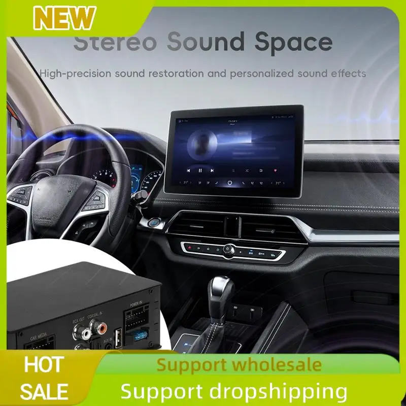 Excellent Car Digital Signal Processor Amplifier For Radio Stereo Subwoofer With Fiber Optic Input Plug And Play