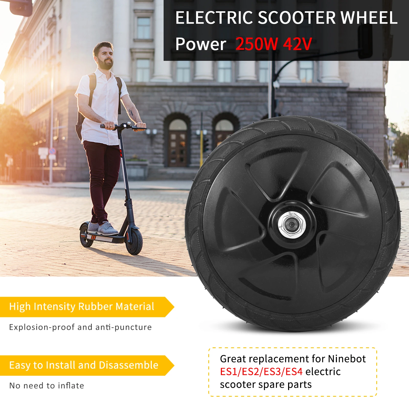 42v-250w-motor-engine-wheel-for-ninebot-es1-es2-es3-es4-electric-scooter-front-driving-wheel-tire-motor-repair-replacement-parts