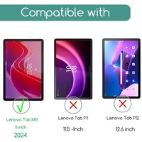 2 Pieces HD Scratch Proof Screen Protector Tempered Glass For Lenovo Tab M11 11-inch 2024 Tablet Protective Film Free Bubbles 2