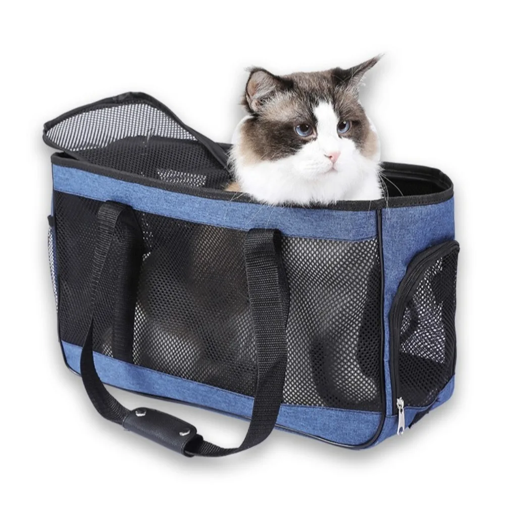 New Large Capacity Cat Carrier Handbag Breathable Portable Cat Transport Bag Durable Safety Pet Carrying Bag