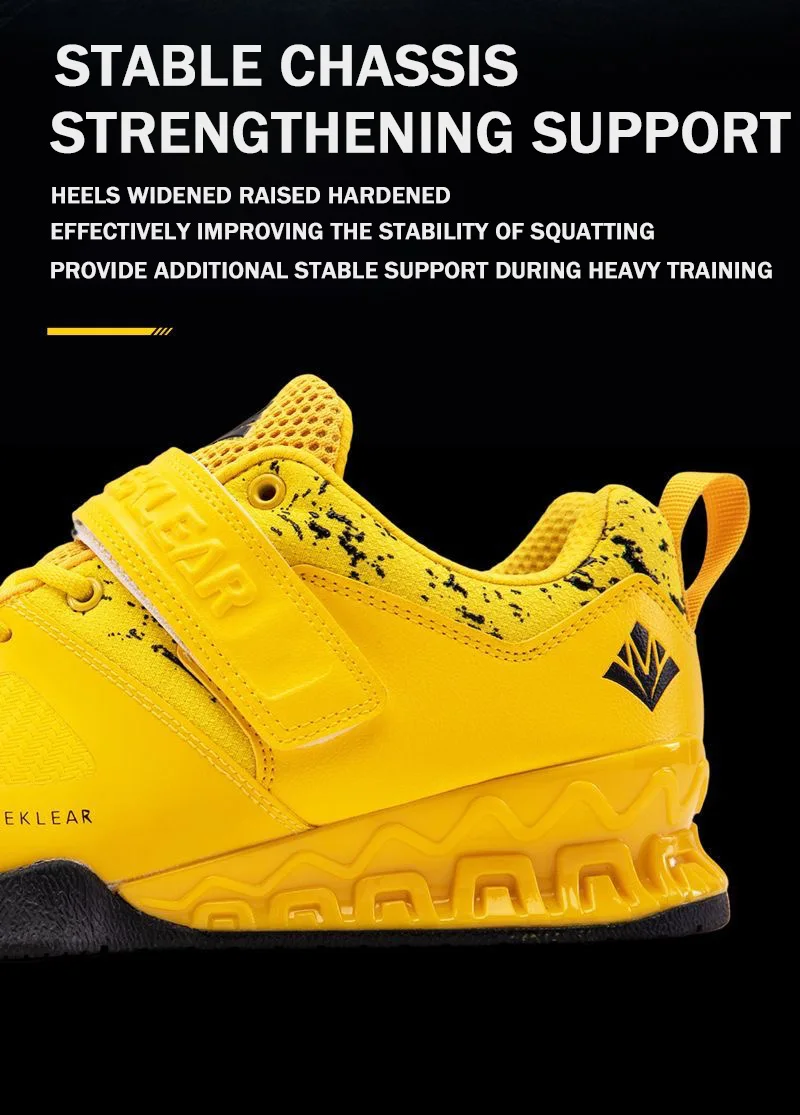Description Picture 6 of itemTaoBo Color Sky Blue Unisex Gym Squat Boots Size 36-46 Powerlifting 3CM Heel Weightlifting Shoes Stable Hard Pull Shoes