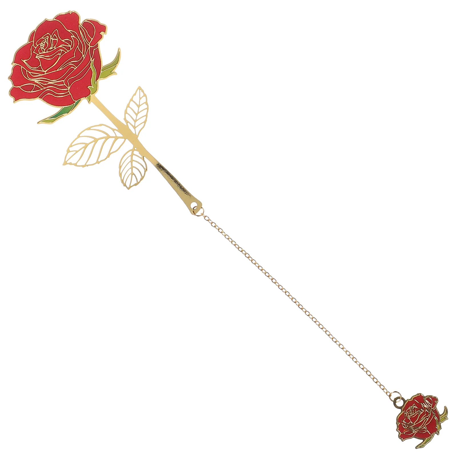 

Page Marker Delicate Bookmark Decor Decorative Bookmark Decor Pendant Rose Bookmark