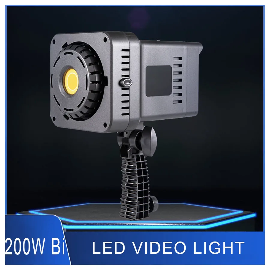 

200W Bi LED Portrait Light,Continuous LED Light Wireless with 3200- 5600K Daylight,CRI 95+,TLCI 95+,10000 Lux Wedding