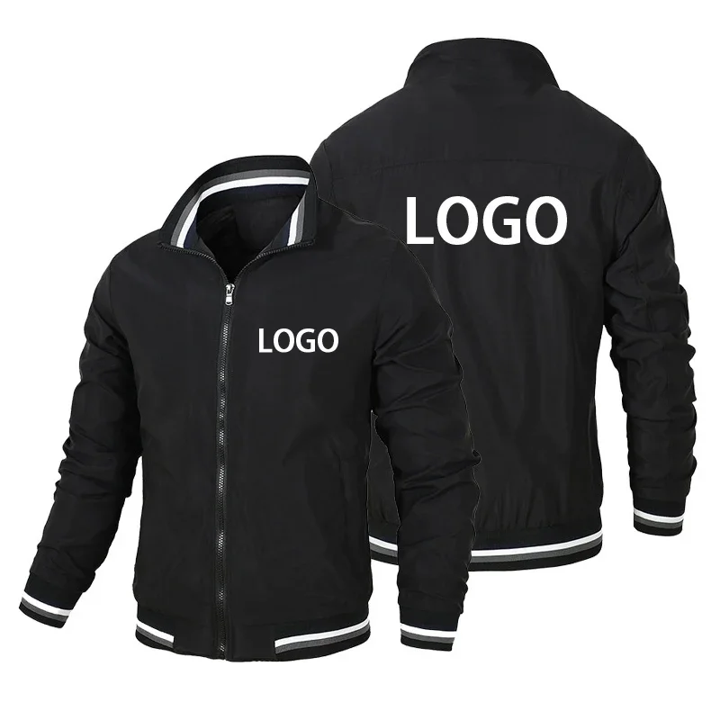 

Custom Logo Spring Autumn Men's Work Jacket Mountaineering Jacket Bomber Jackets High Quality Fashion Male Zipper Coat