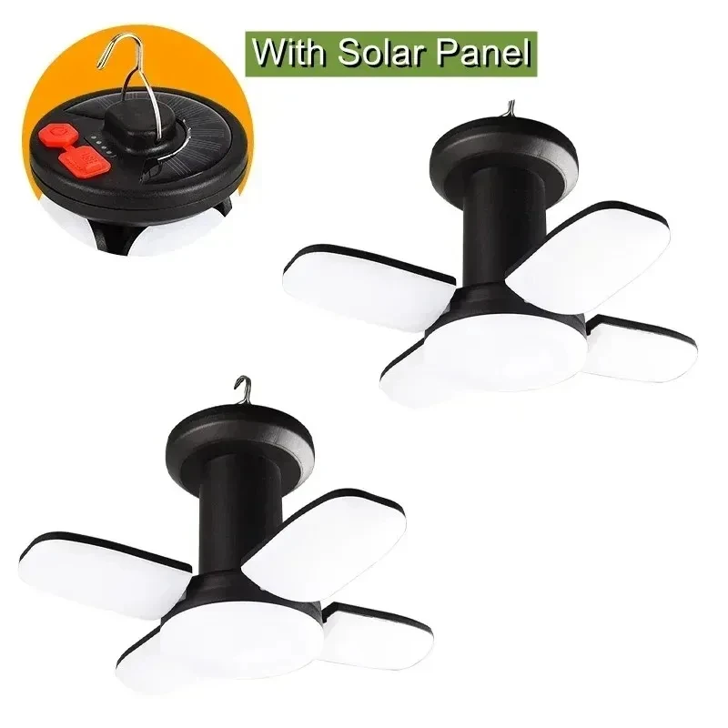 Lampada Da Tenda Solare,Lampada LED Ricaricabile a 4