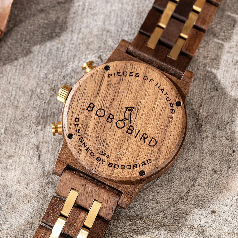 BOBO BIRD Men's Luxury Watch,All Wood Case,Three Dimensional Dial,Support OEM,Dropshipping