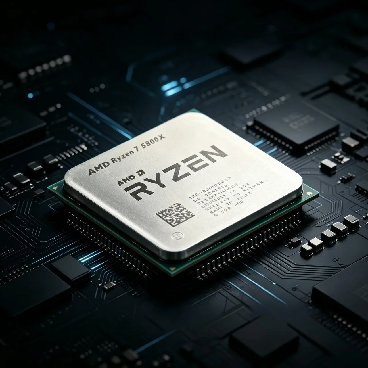 AMD 라이젠 7 5800X R7 5800X 데스크탑 프로세서 8코어 16스레드 3.8GHz CPU 최대 4.7GHz AM4 소켓 3200 MT/s DDR4 7nm L3= 32M