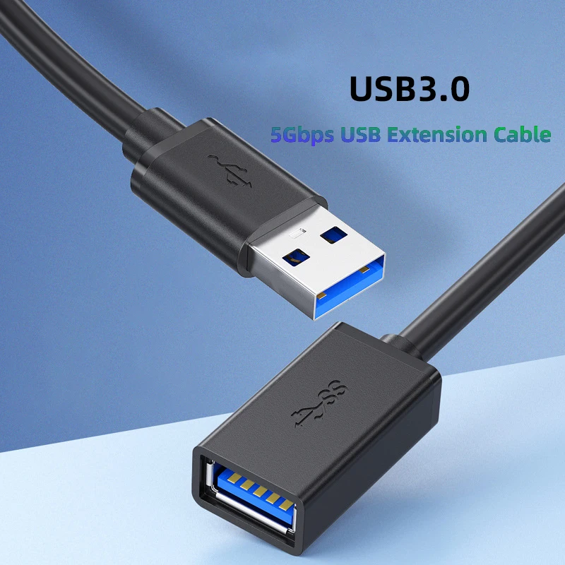 USB 3.0 연장 케이블 남성-여성 5Gbps 데이터 코드 USB3.0 연장기 PC PS3 노트북-U 디스크 스마트 TV USB 케이블 연장