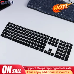 Clear Silicone Keyboard Cover - Slim & Protective for Wireless Bluetooth Keyboards (Black)