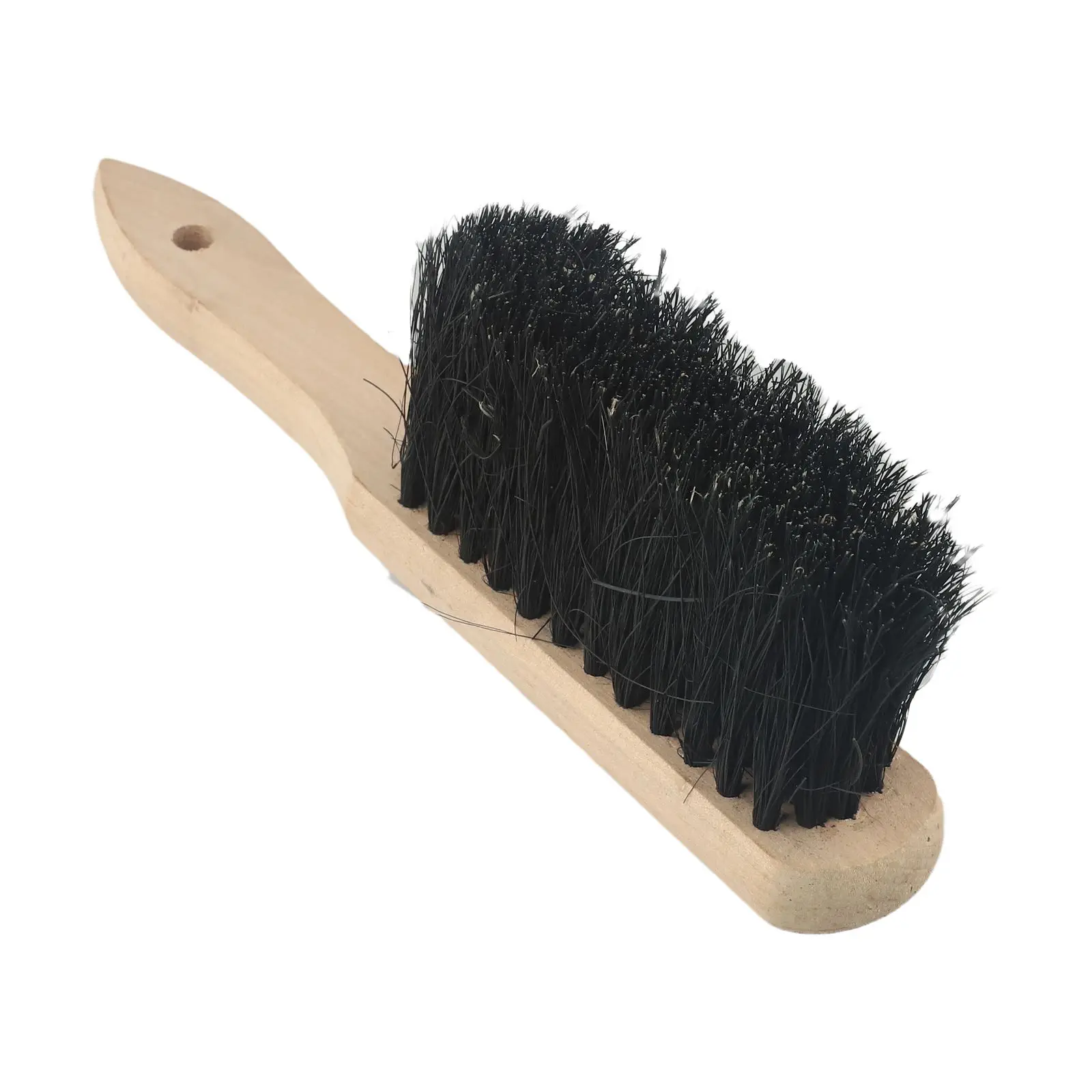 28cm Fireplace Brush Wooden Handle Coconut Palm Bristles Fireplace Cleaning Brush Maintenance Tools