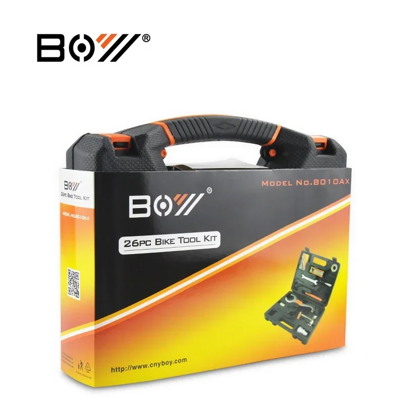 BOY 8010AX 산악 자전거 다기능 도구 상자 세트 EIEIO 26 in 1 조합 슈트 자전거 수리 도구