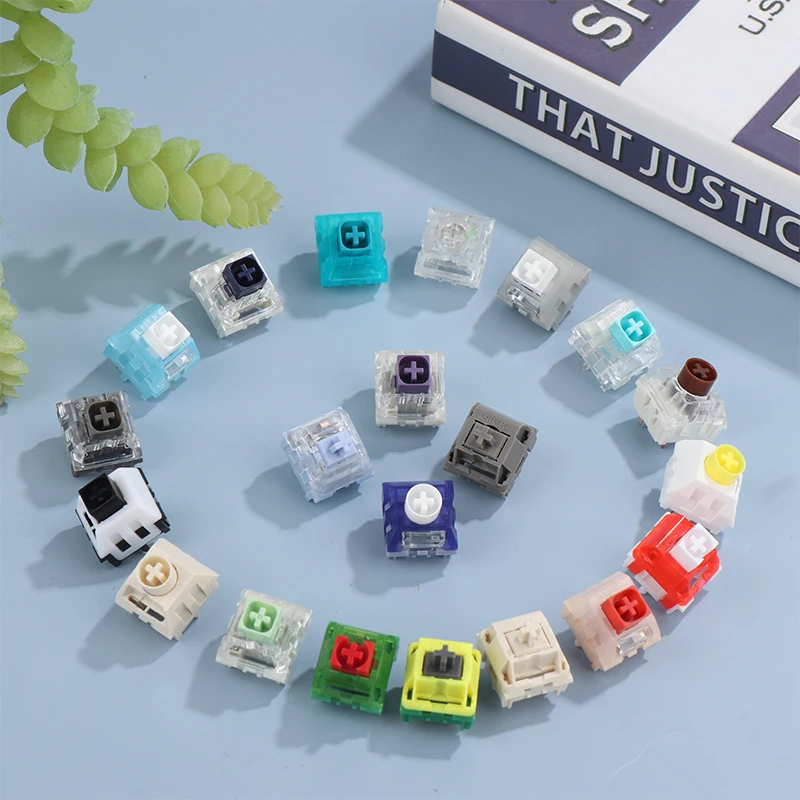 BOX Jade 네이비 로얄 화이트 스위치 DIY 기계식 키보드 레드 브라운 스위치, 체리 스위치 호환