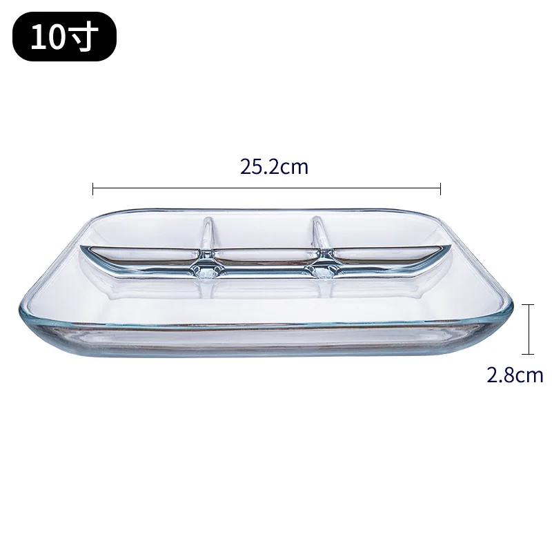 שיתוף צלחת סושי צלחות צלול זכוכית צלולה 4 חומץ רוטב צלחת מלח יפנית לטבול