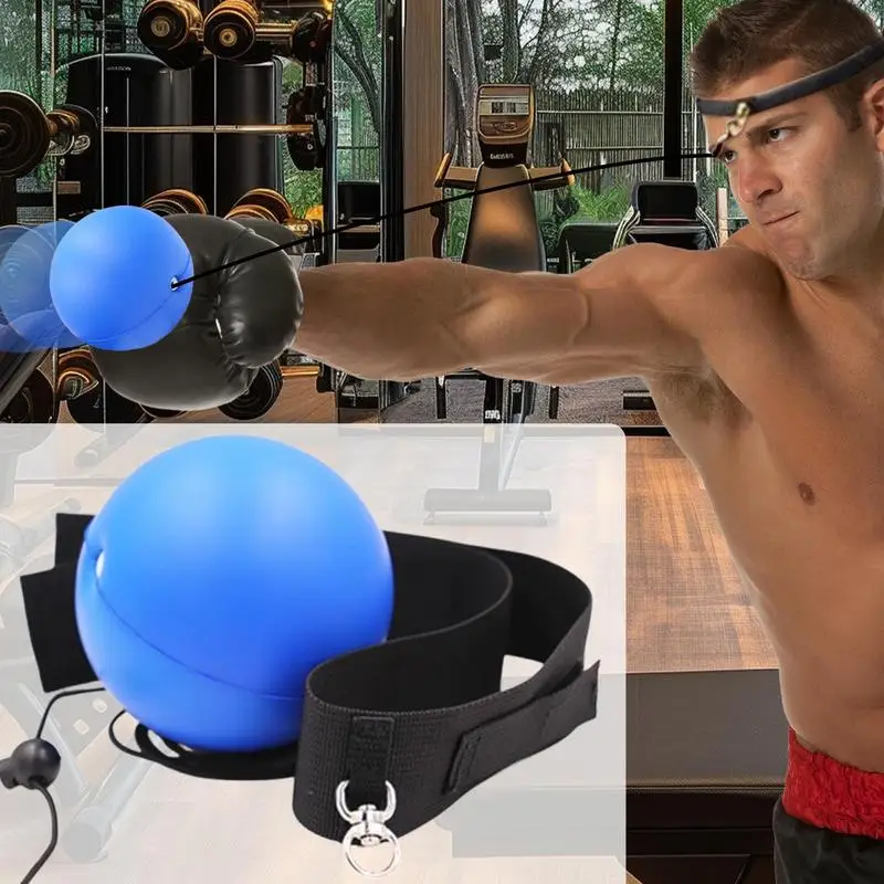 Boxing Reflex Ball Men's Boxing Reflex Ball Headband Interactive Boxball Integration Set Training Accessories