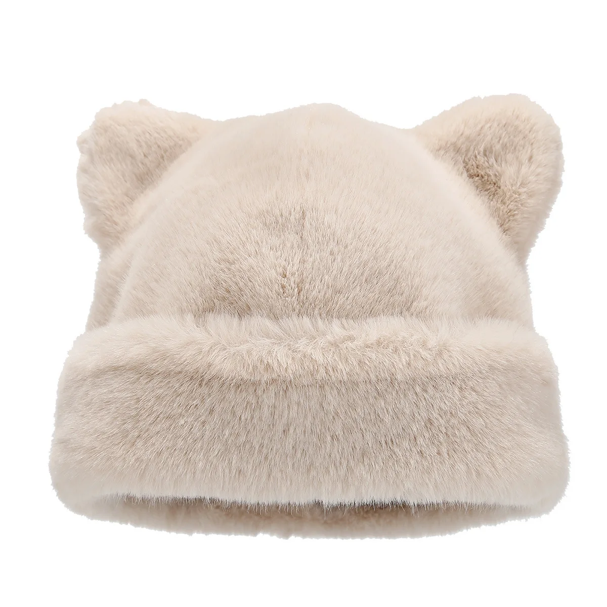 Fashion Cat Black White Hat Women Autumn Winter Wool Warm Beanies Cute Cat Ear Skullies Gorros Female Beanie Caps