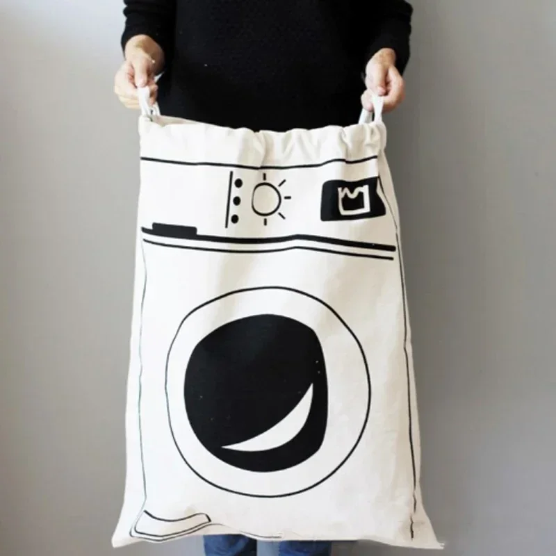 Cotton and Linen Laundry Bag Clothes Toys Storage Bag