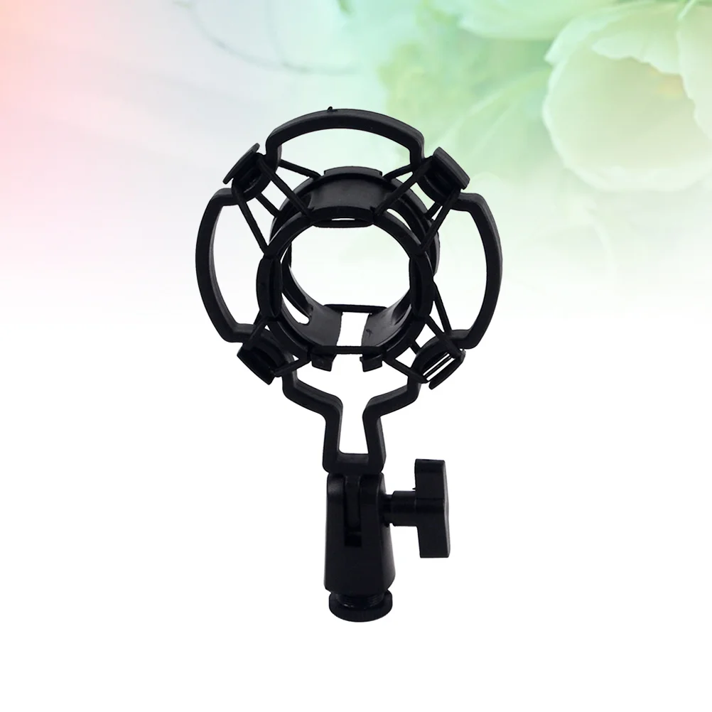 유니버설 대형 다이어프램 콘덴서 마이크 홀더 블랙 조절식 마운트 스튜디오 녹음용 브래킷 전문가용 마이크 마운트