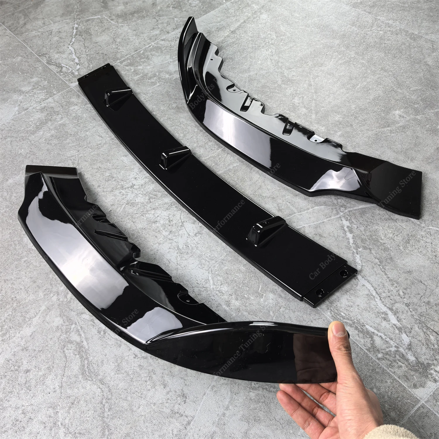 BMW G30 G31 520d 525d 530d 530e 2017-2020 프리-LCI 럭셔리 라인 튜닝용 프론트 범퍼 립 스포일러 스플리터 디퓨저 커버 가드