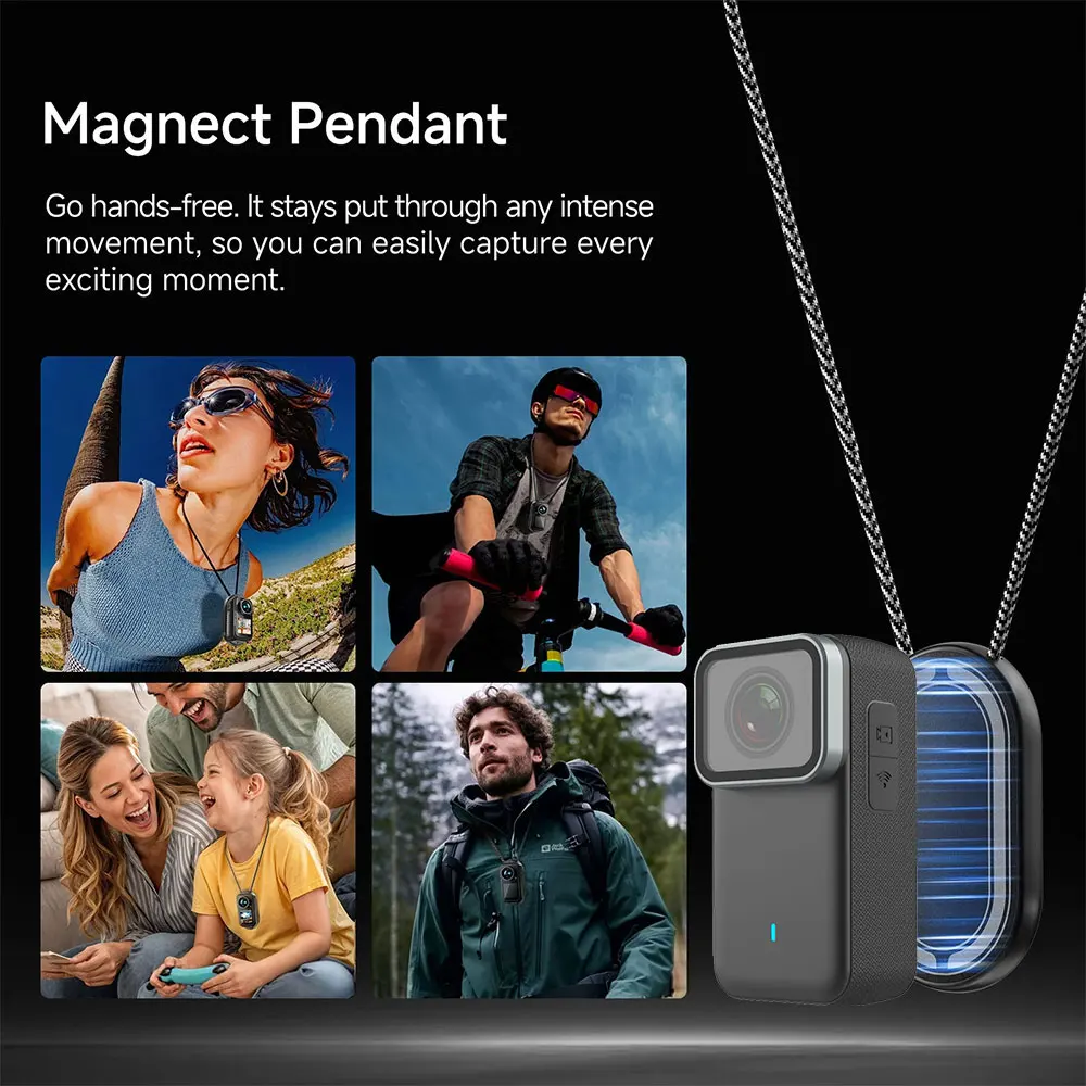 ANSVICAM 4K Mini HD Wifi Action 6-axis Stabilization Motorbike POV Camera Sports Magnetic Wearable Waterproof Thumb Cam_voghion.com