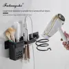 Hair Dryer Organizer Rack Bathroom Hairdryer And Straightener Holder Wall Mounted Shelves Accessories Blower Shelves WB8022 4