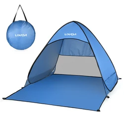 Lixada Instant Pop Up UV Protection Tent - Lightweight Outdoor Beach Cabana Sun Shelter (Blue S)