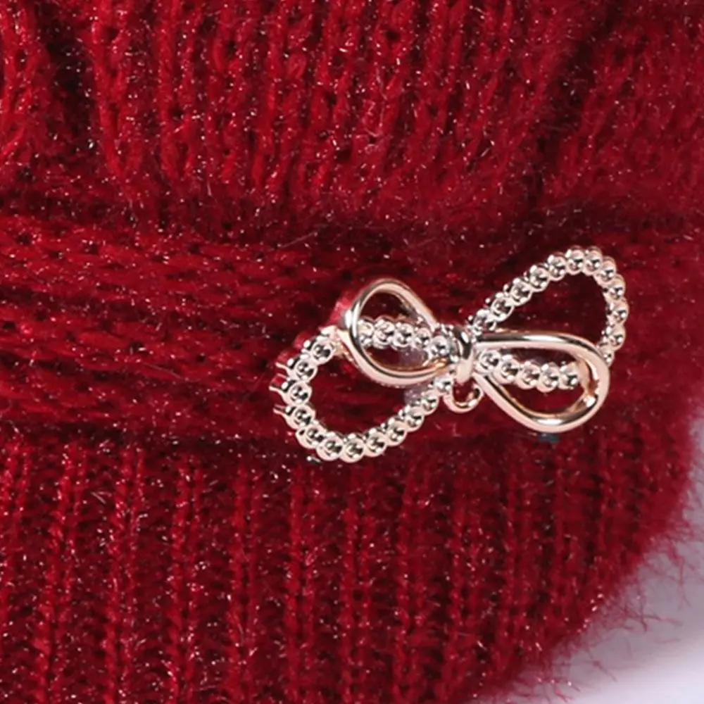 Acrylic Autumn Winter Knitted Hat for Middle Aged Elderly