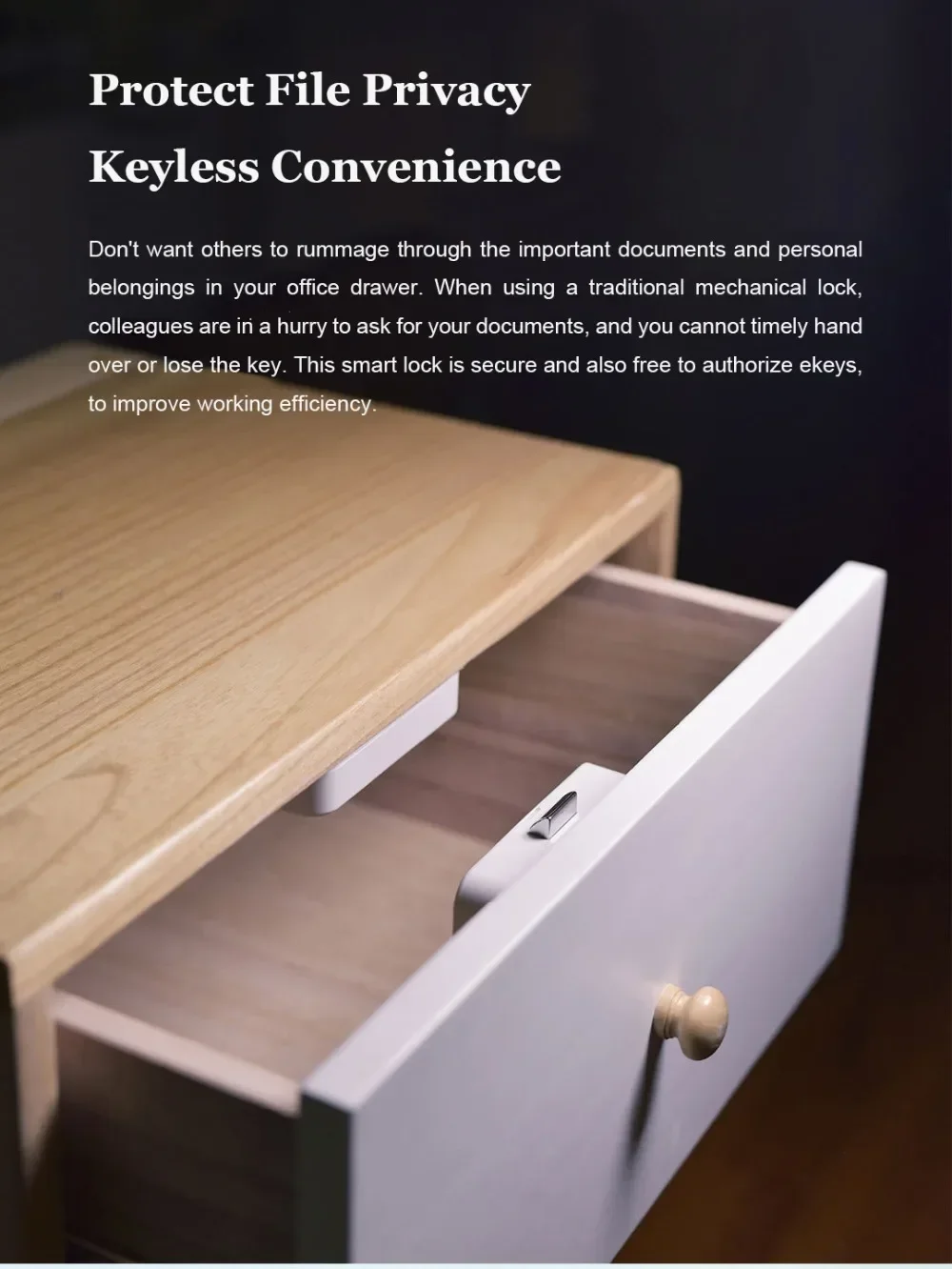 Xiaomi Mijia Yeelock Smart Drawer Cabinet Lock Control APP Remote Unlock description image 4