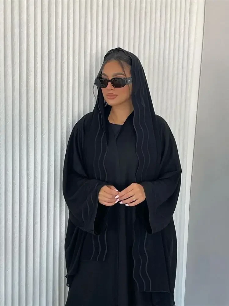 Ramadan Niqab Dubai Arabo Turchia Islam Kimono Musulmano Abaya Con Hijab Preghiera Vestiti Donna Caftano Djellaba Robe Femme Musulmane