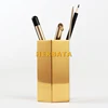 Gold Hexagonal Pen Holder – Stainless Steel Desktop Organizer, Multifunction Pencil Cup for Office & Home Storage 2