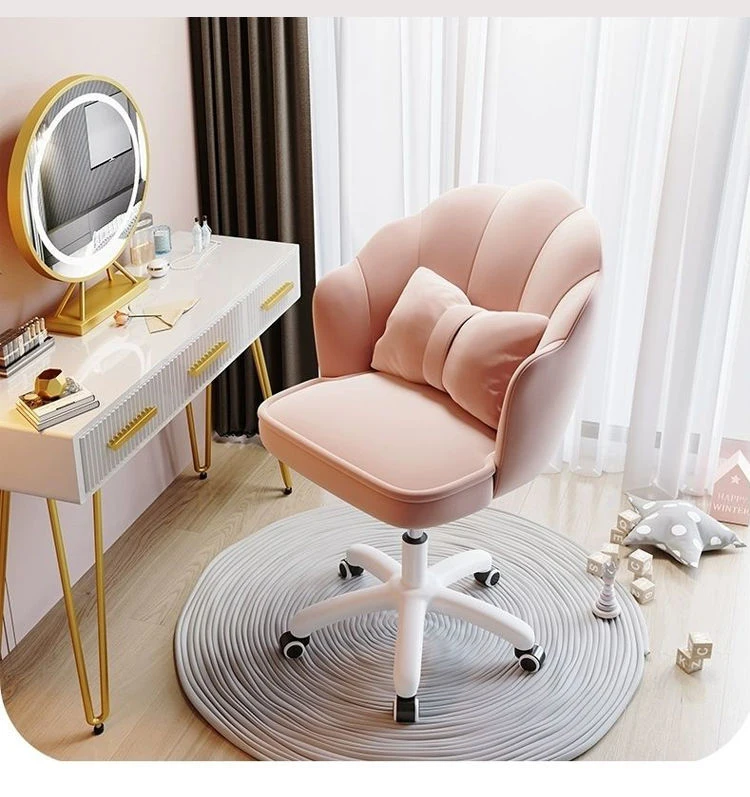 Designer casa computador cadeira de couro quarto vaidade vestir cadeiras 360  elevador rotativo simples chaise jogos móveis escritório - AliExpress