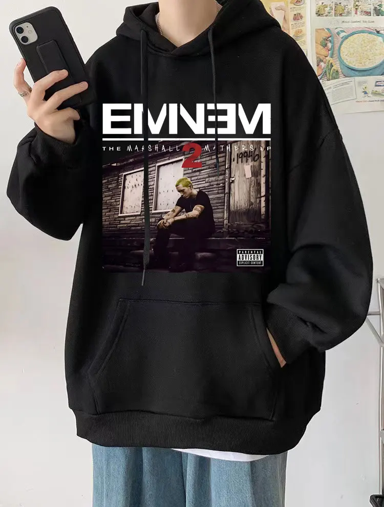 

Rapper Eminem Album Hoodies The Lake on A Summer Night Graphic Hoodie Men Clothing Harajuku Hip Hop Pullovers Sweatshirts Unisex