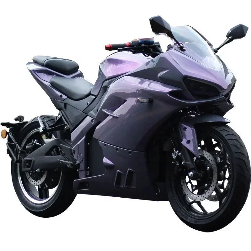 Two-wheeled electric motorcycle high-speed adult electric bicycle 5000W/8000W/10000W120AH long-distance motorcycle
