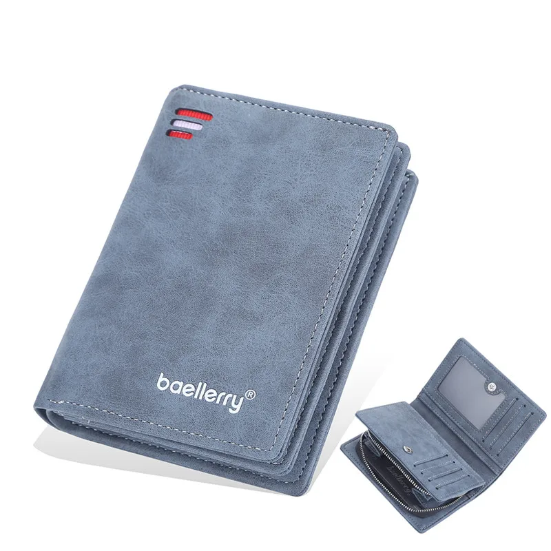 Premium Vintage Leather Men's Wallet – High-Quality Zipper Design with Card Holders and Coin Pouch