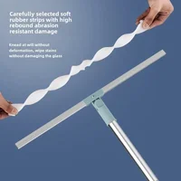 Magic Broom Silicone Bathroom Floor Scraper Household Bathroom Cleaning Squeegee Plastic Handle Two-In-One Dry And Wet Use 2