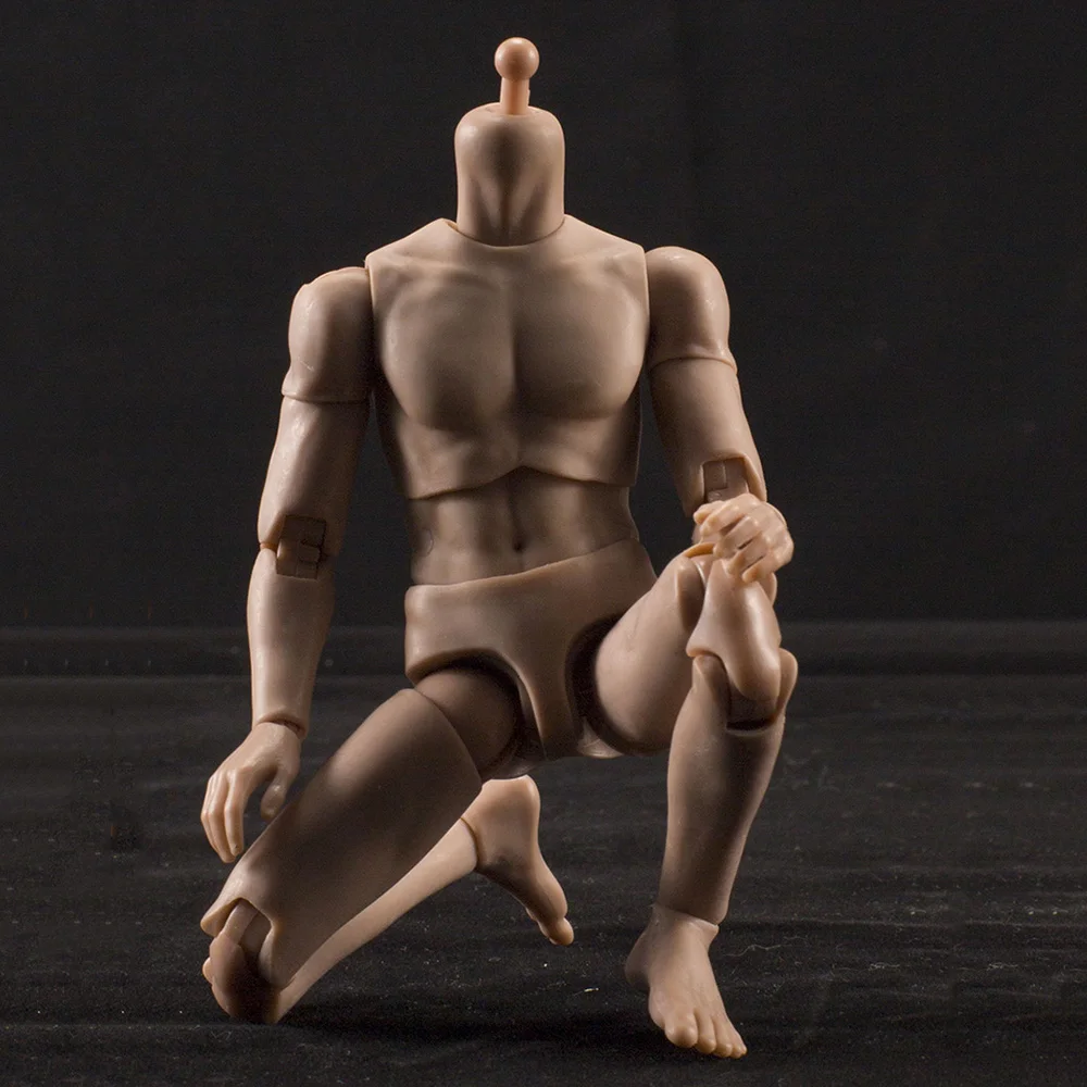 

Normal/Suntan 1/12 Male Super Flexible Semi-encapsulated Moveable Joint Body Model for 6'' Action Figure Custom Sketch Practice