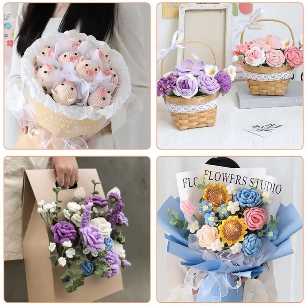 1pcs Knitting Yarn DIY Knit Craft Cotton Yarn Anti-Pilling Soft Milk Cotton Weaving Sweater Blended Crochet Thread