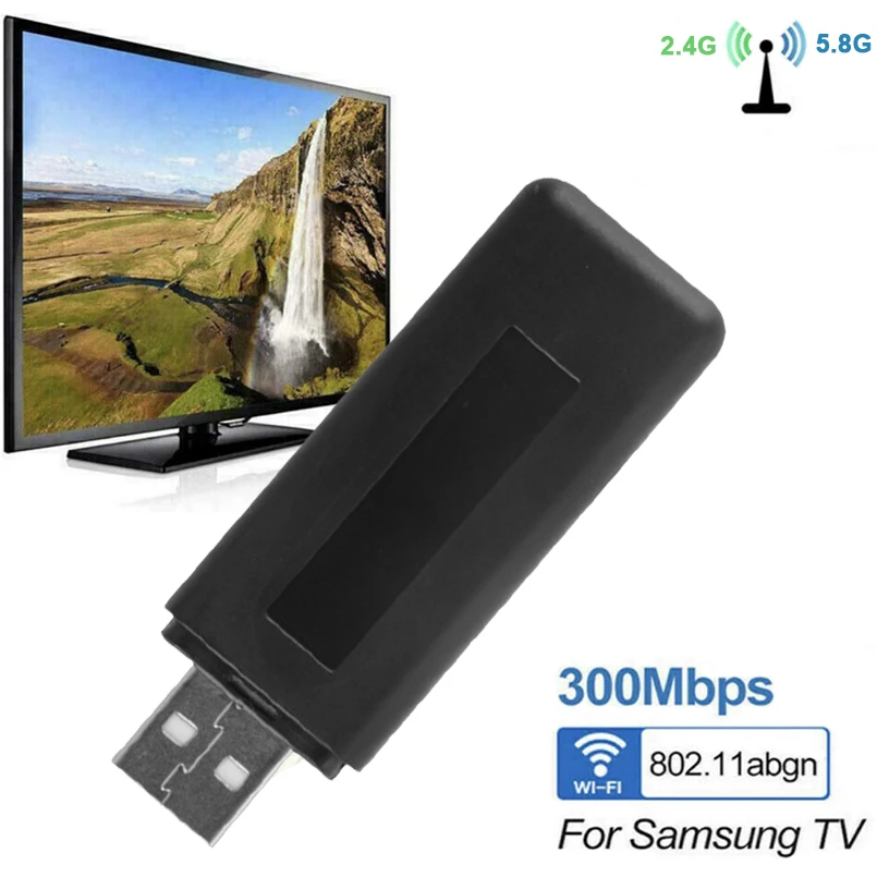 Adaptador WiFi USB de red inalámbrica de doble banda 2,4G/5G para Smart Samsung TV/ordenador portátil/teléfono de conducción|Adaptador inalámbrico| - AliExpress