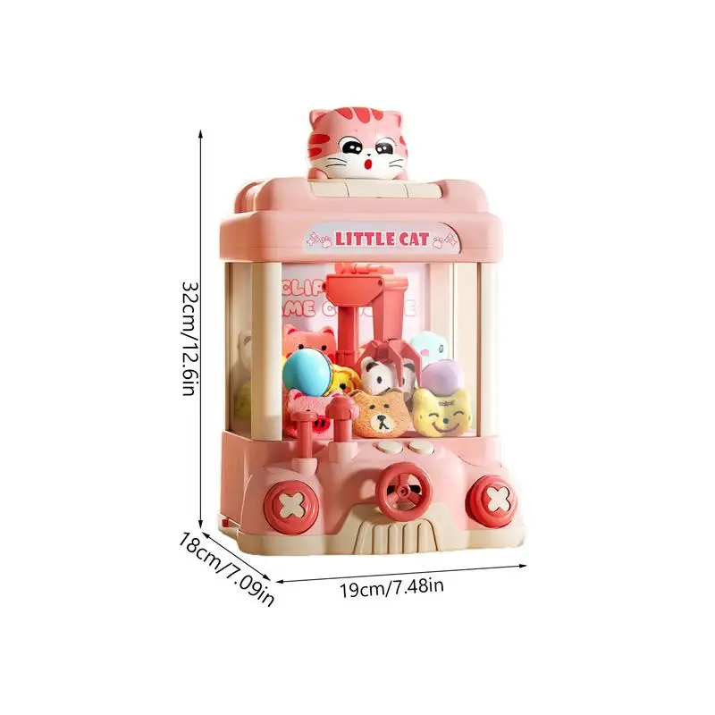 Claw Machine Arcade Toy Led Light Candy Vending Grabber Candy Vending Grabber Mini Vending Machine for For Ages 3 Kids Toy 6